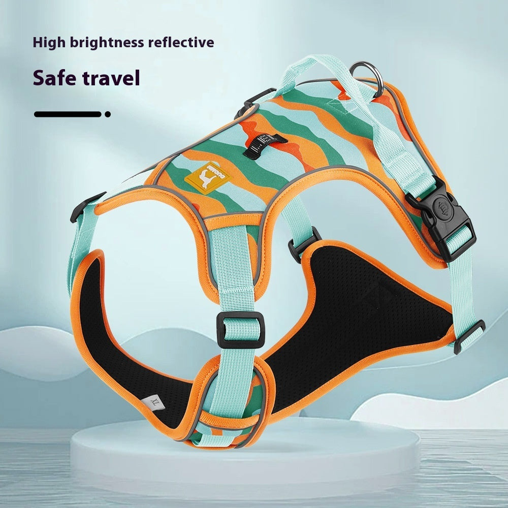 Reflective Dog Harness – Adjustable No-Pull Vest with Handle - Pawsome Pet Needs