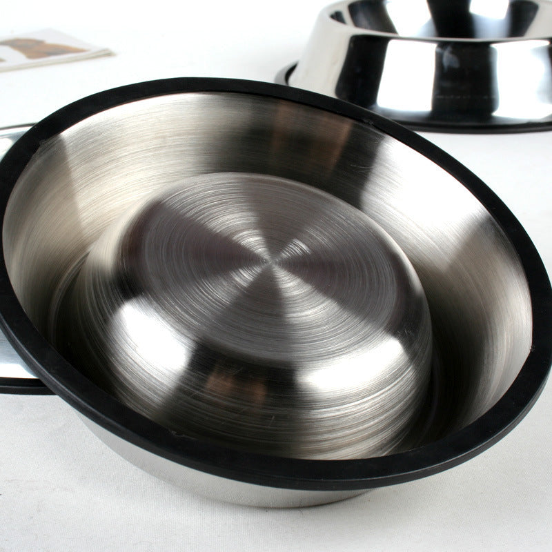 Classic Stainless Steel Dog Feeding Bowls – Durable & Non-Slip Design - Pawsome Pet Needs