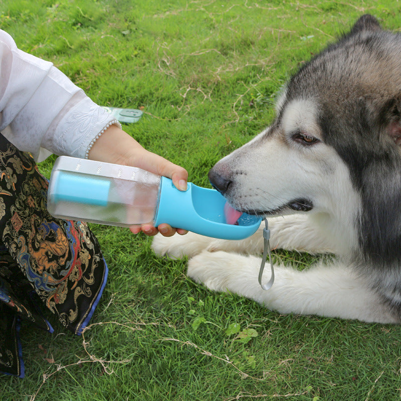 3-in-1 Portable Dog Water Bottle – Hydration, Feeding, and Waste Management - Pawsome Pet Needs