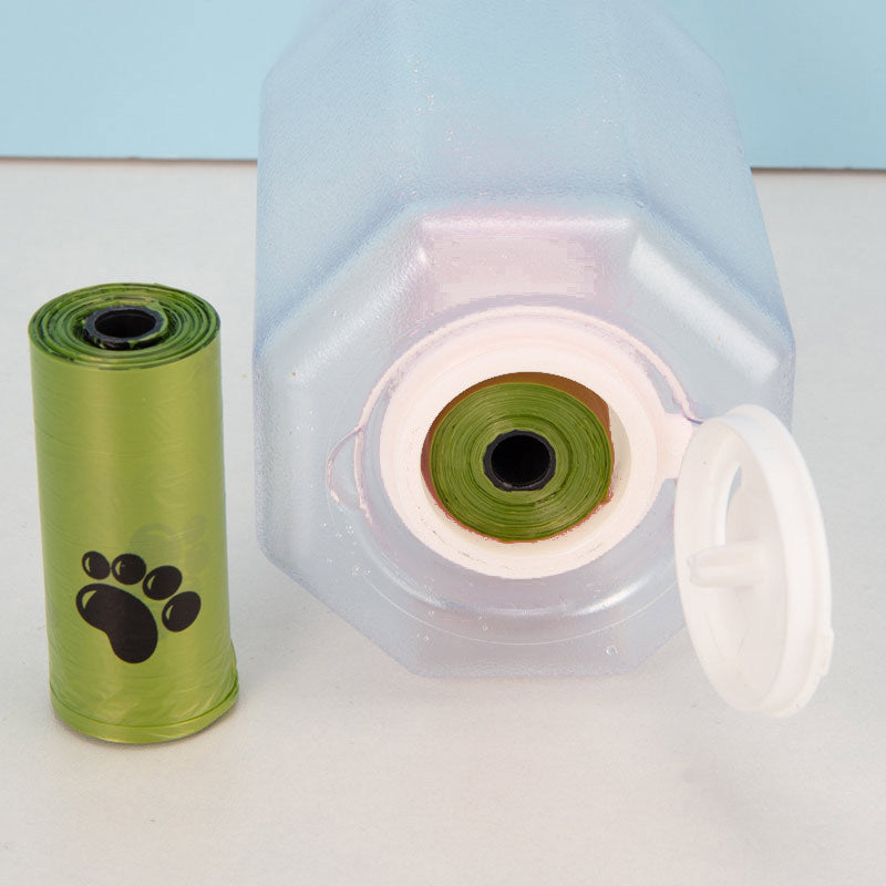 3-in-1 Portable Dog Water Bottle – Hydration, Feeding, and Waste Management - Pawsome Pet Needs