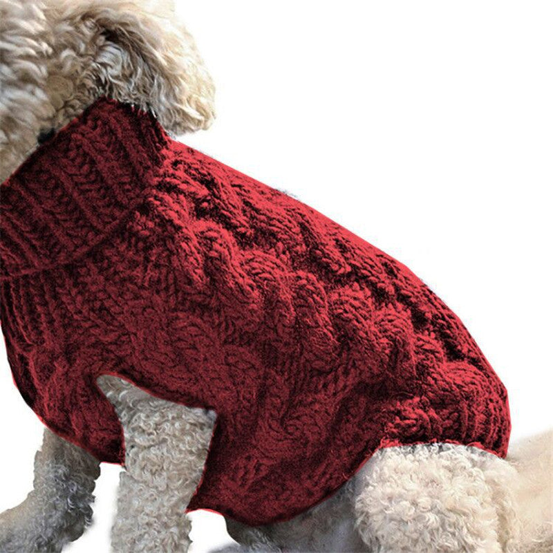 Cozy Winter Dog Sweater – Warm Knitted Apparel - Pawsome Pet Needs