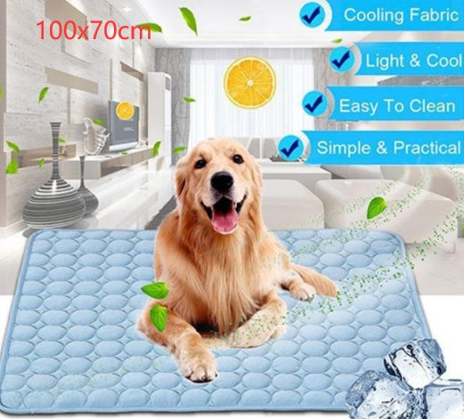 Pet Cooling Mat for Dogs – Ice Silk Summer Pad - Pawsome Pet Needs