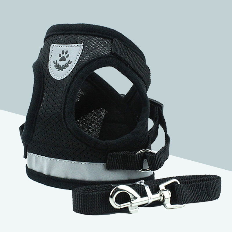 Adjustable Breathable Mesh Dog Harness with Leash – Reflective and Comfortable - Pawsome Pet Needs