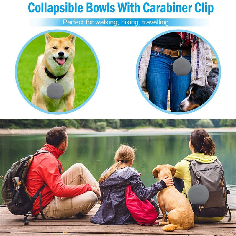 Foldable Dog Feeding Bowl – Portable & Non-Slip Travel Bowl - Pawsome Pet Needs