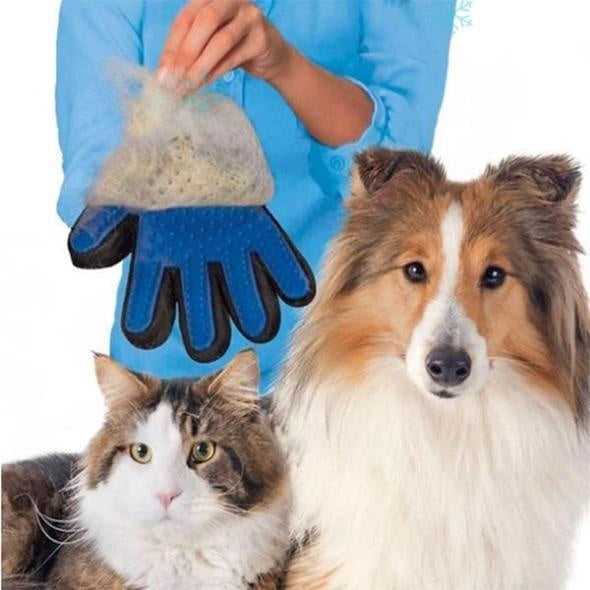 Pet Hair Removal Brush Comb – Gentle Grooming Glove for Dogs - Pawsome Pet Needs