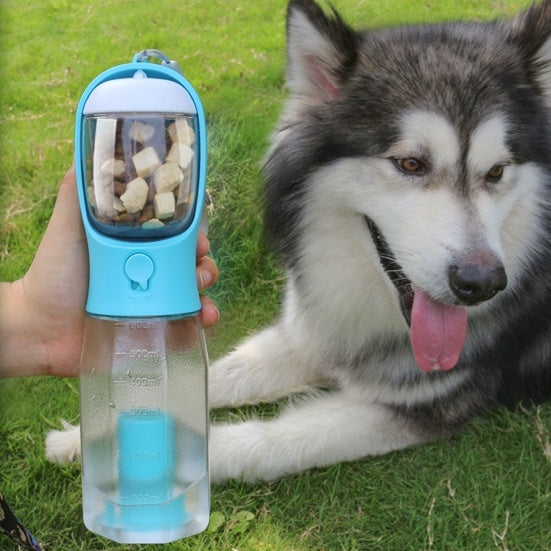 3-in-1 Portable Dog Water Bottle – Hydration, Feeding, and Waste Management - Pawsome Pet Needs